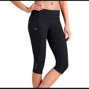ATHLETA Dobby Be Free Knicker Tight SMALL Black